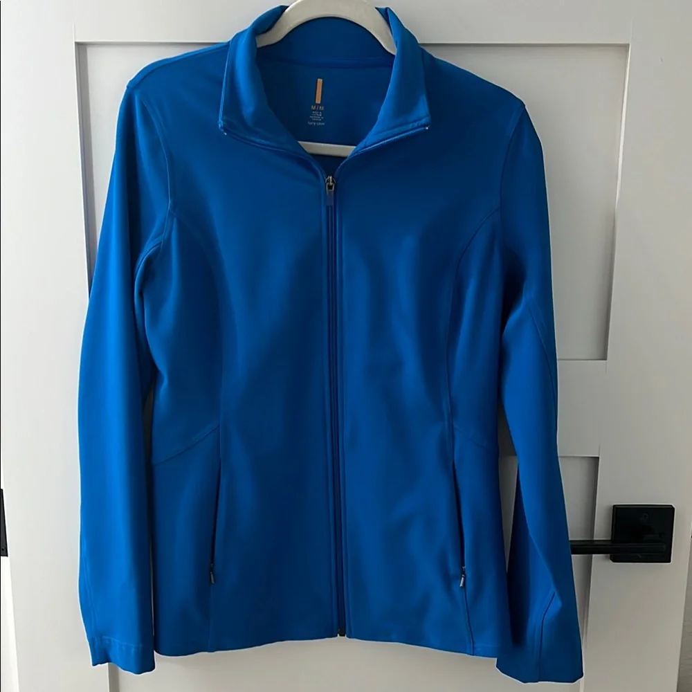 Lucy Vibrant Blue Zip-Up Jacket - Picture 4 of 7